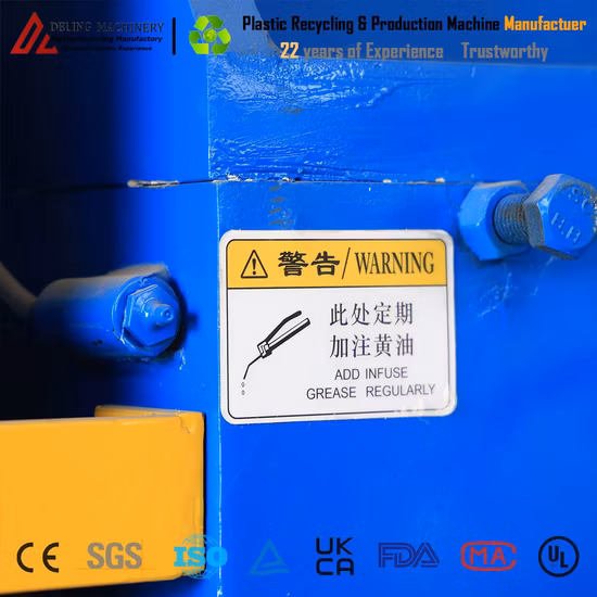 Granulator Raw Material HSS400 PP PVC Waste Plastic Crusher Plastic Recycle Crashing Machine for Auxiliary Injection Machine