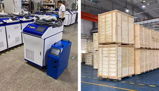 Mini soldador láser de 1000W, máquina de limpieza de corte y soldadura láser de fibra portátil de mano, 4 en 1 para acero inoxidable