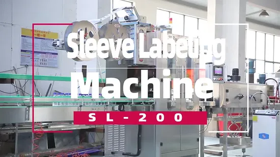 Máquina automática de encogimiento de botellas de etiquetas de manga de PVC para mascotas (SL