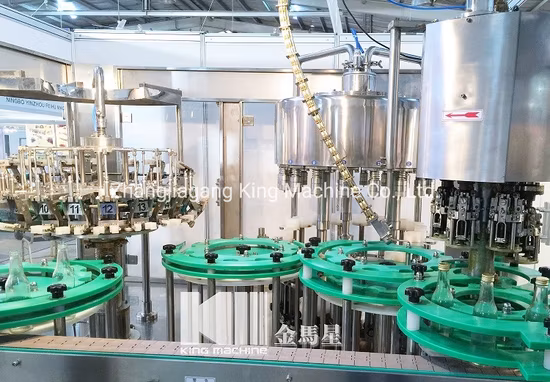 Máquina taponadora de llenado de botellas de vidrio para vino/licor/whisky/vodka