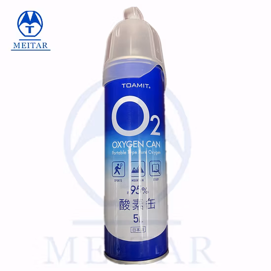 Máquina de llenado de latas portátiles de oxígeno limpio médico con PLC y empujador automático de botellas para fábrica mediana