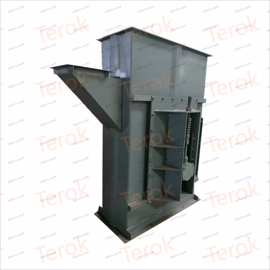 Transportador de cadena de arrastre y elevador de cangilones para sistema de entrada/salida/retroceso de silo de acero