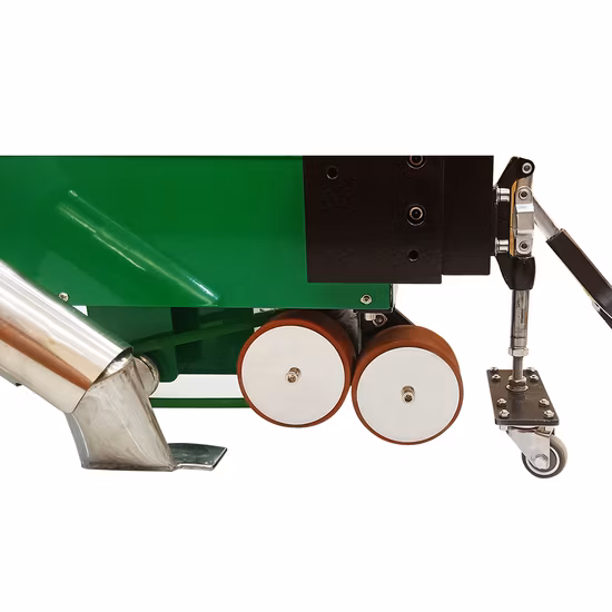 Máquina de soldadura de aire caliente de plástico, soldador de pancartas con dobladillo automático, máquina de costura de aire caliente superpuesta