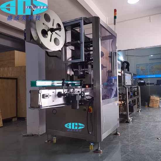 Bebida plástica automática Jugo CSD Bebidas energéticas suaves carbonatadas Lata de cerveza Mineral puro Bebida sin gas Botella de agua con gas Etiqueta de PVC Máquina etiquetadora de manga retráctil