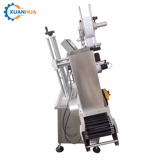 Máquina automática de etiquetado de botellas de vino horizontal plana